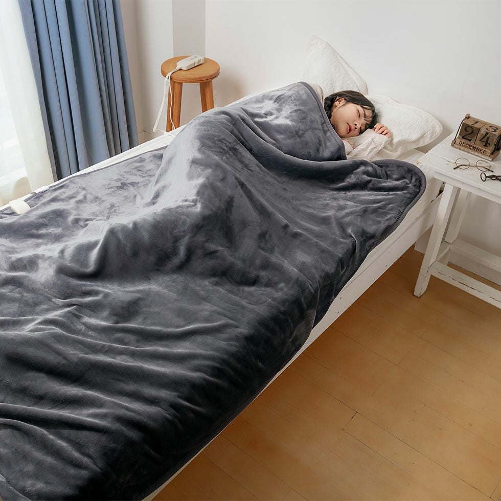 電気毛布（掛け敷き）シルキータッチ188x120cmKDK-75245S | コイズミ