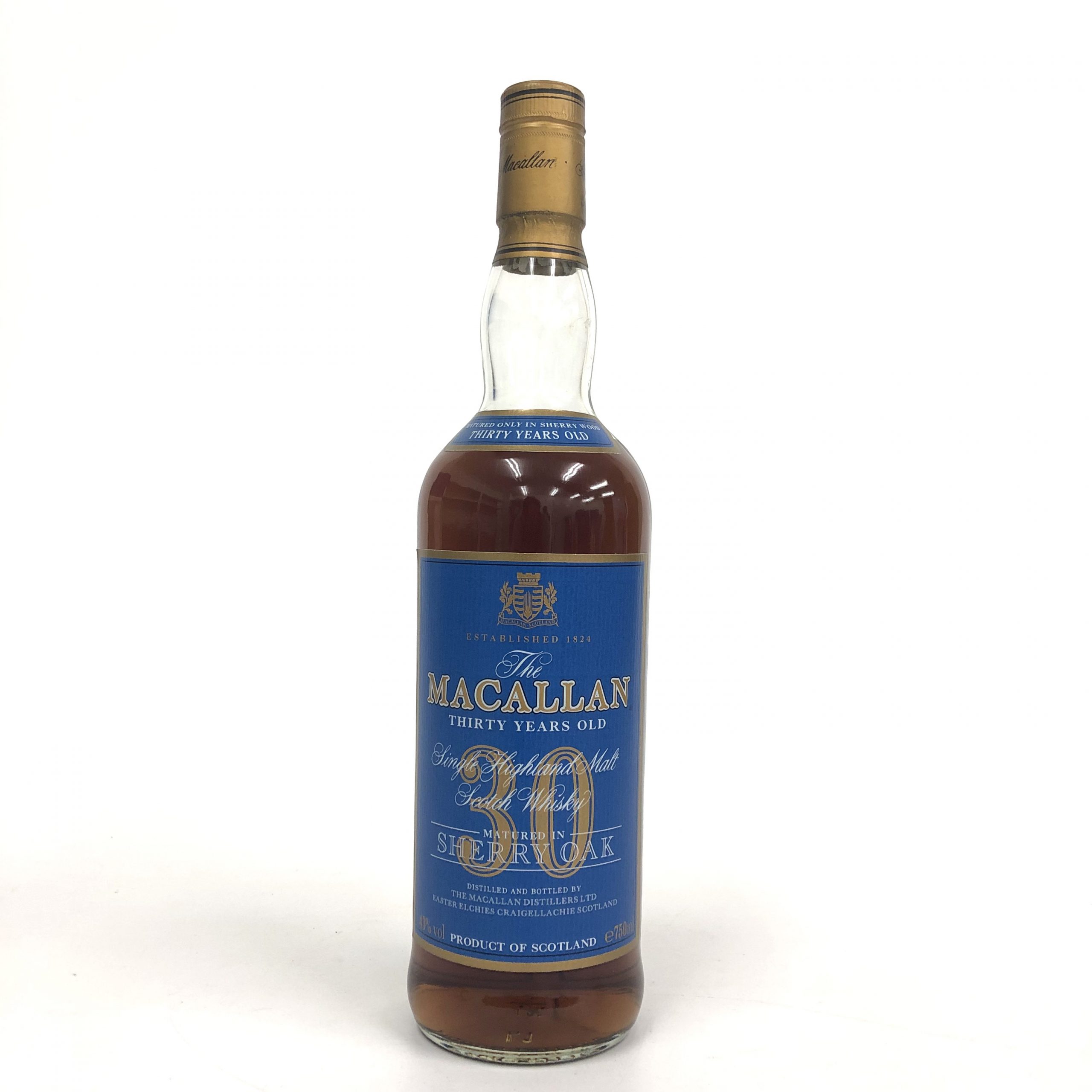 30年 シェリーオーク ブルーラベル - 国内最大級お酒専門の競売-L