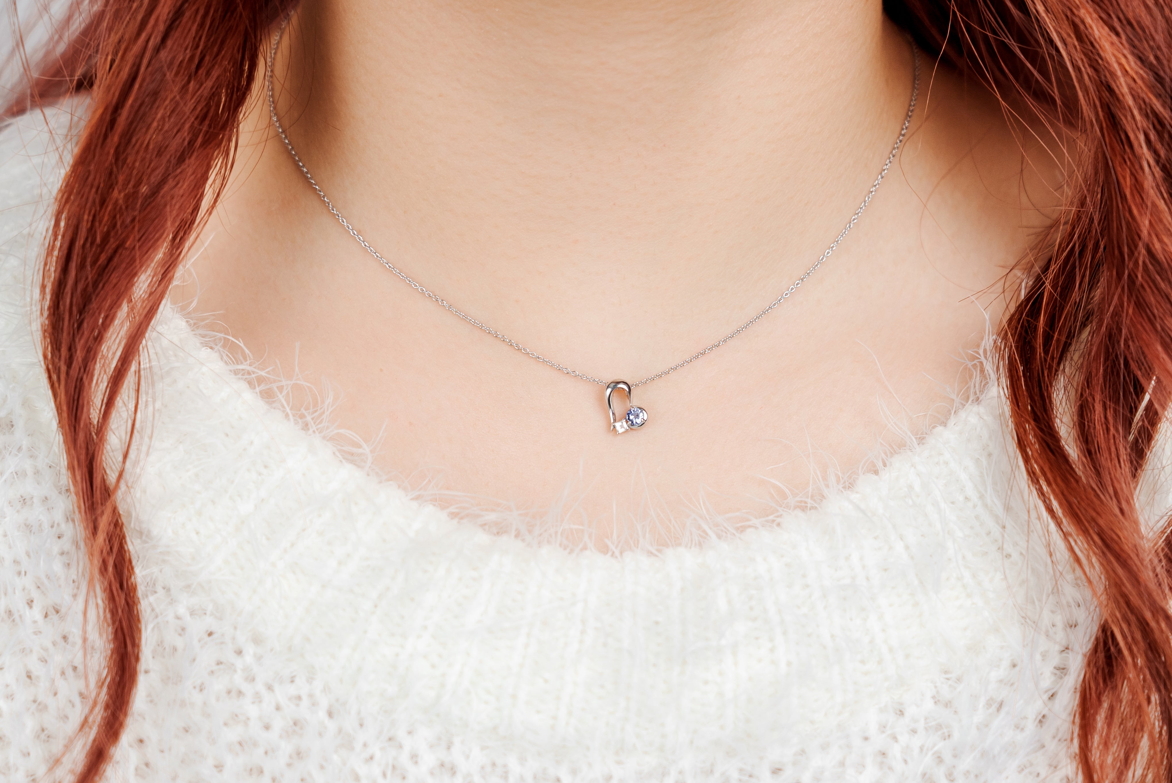 受注生産】SV925 タンザナイト ムーンストーン ネックレス｜64-3777