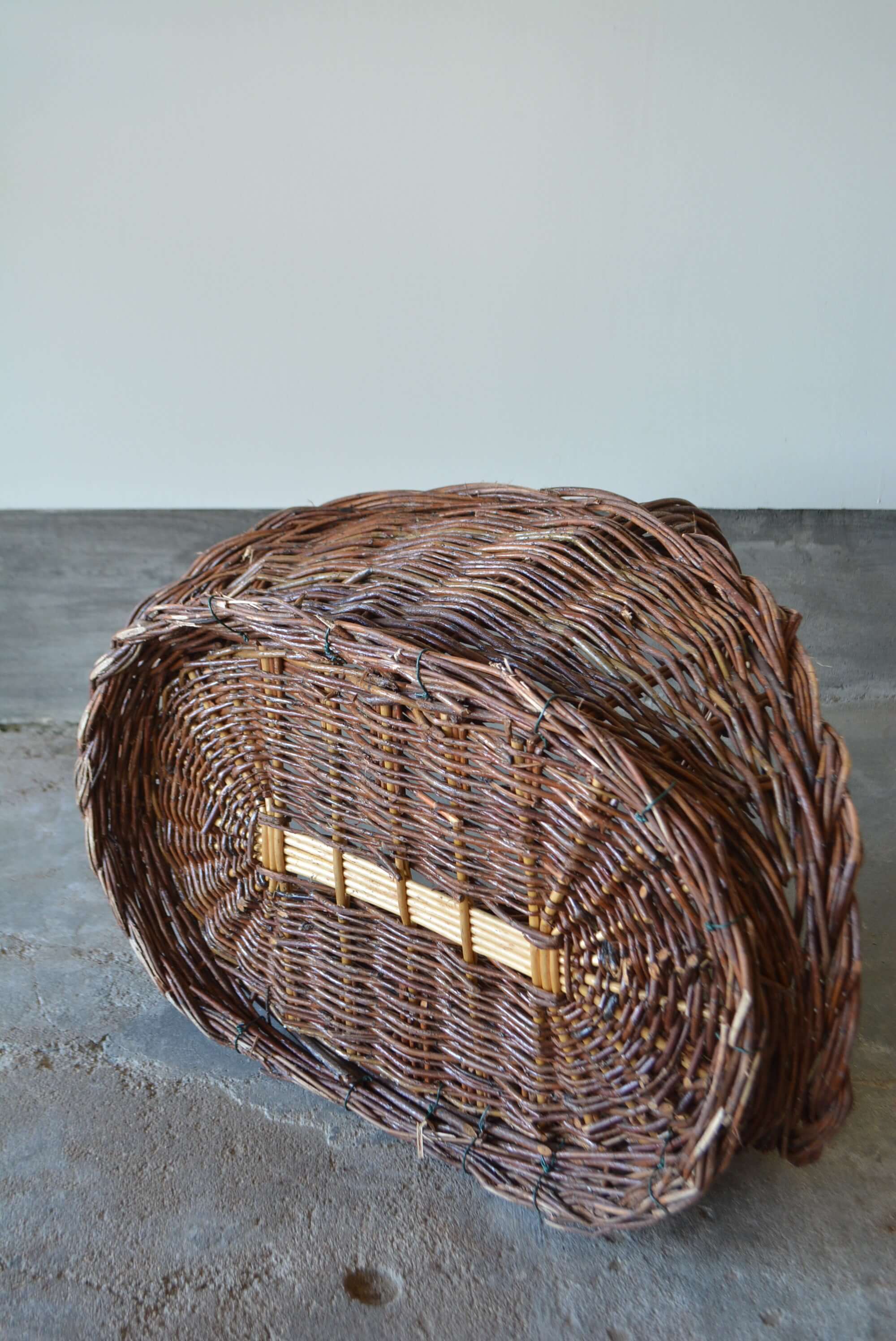 BIG ラタン パニエ フレンチバスケット I 藤/フランスブロカント