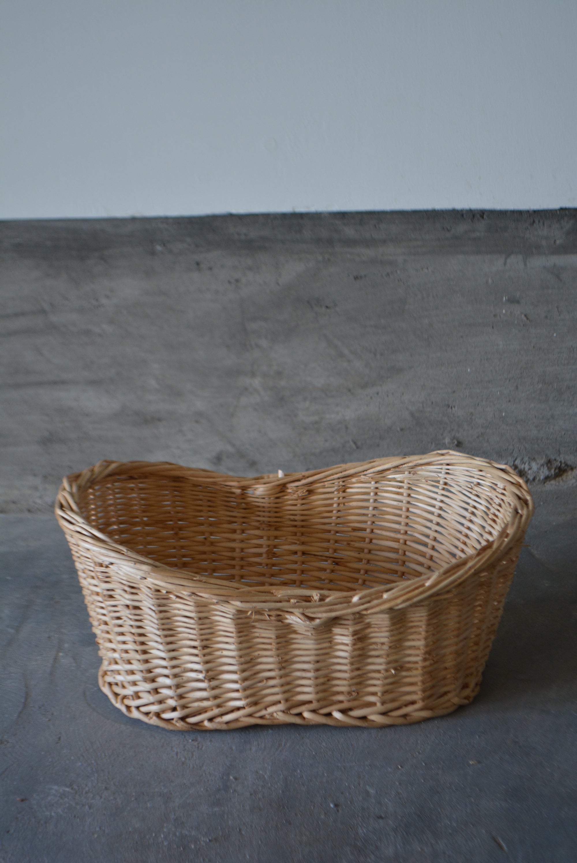 ラタン パニエ フレンチバスケット G 藤/フランスブロカント