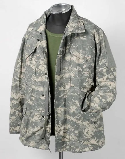 アメリカ軍 ACU デジタルカモ M-65 フィールドジャケット USED A5AU