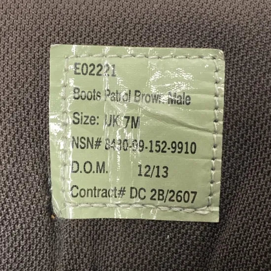 イギリス軍 ブラウン BATES/ベイツ パトロールブーツ USED 203U – L.A.BOY
