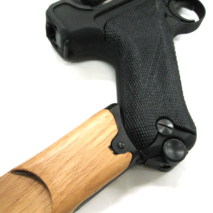 L.A.ホビーショップ / 木製ストック : ルガーP08用 ショート:4-6in