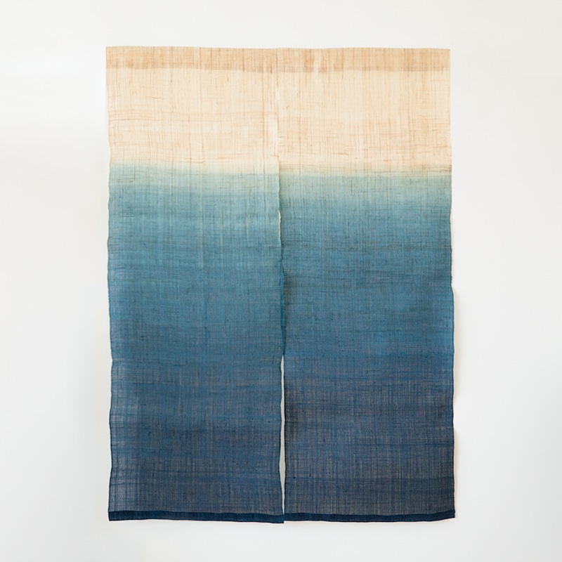 藍染麻暖簾（グラデーション） | Lacycle mall（ラシクルモール）