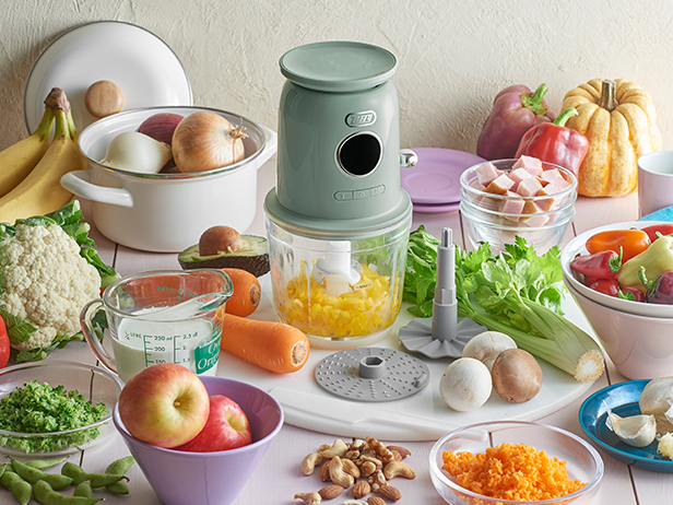 Toffy スケール付きマルチフードプロセッサー＜充電式＞ K-CH2 | 株式