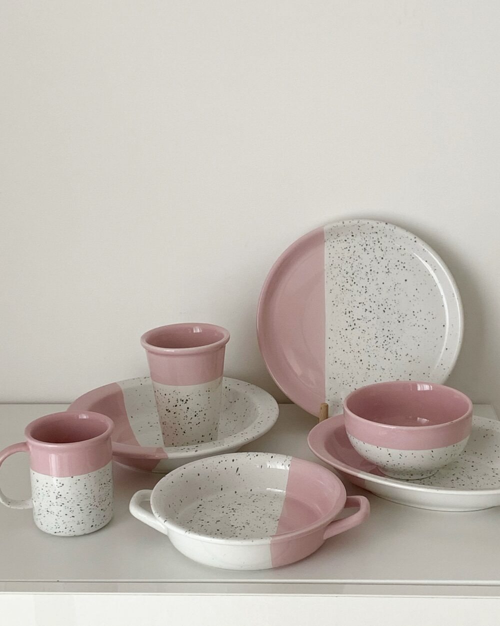 peach dot tableware series - ピンクドット かわいい つぶつぶ