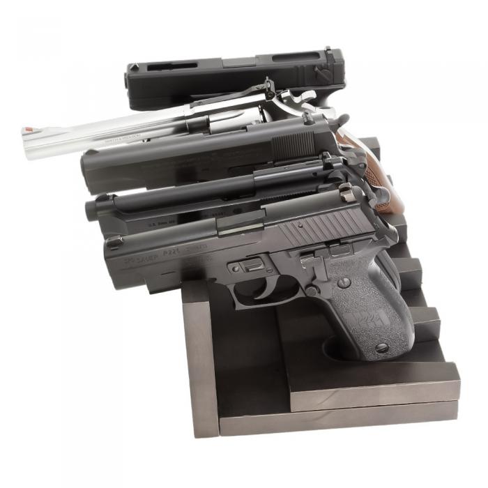 WOOD HAND GUN STAND 340-120DB[satellite]