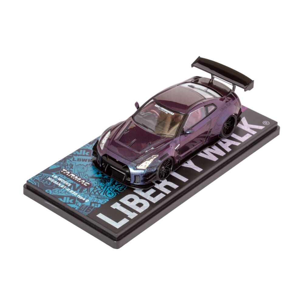 TARMAC 1/43 LB-WORKS NISSAN GT-R R35 tipo 2 Roxo meia-noite - LOJA