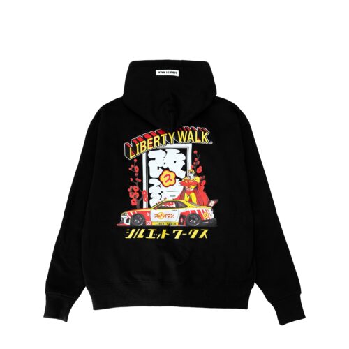 LIBERTY WALK×XLARGE HOODED SWEATSHIRTS BLACK - LB-ONLINE STORE