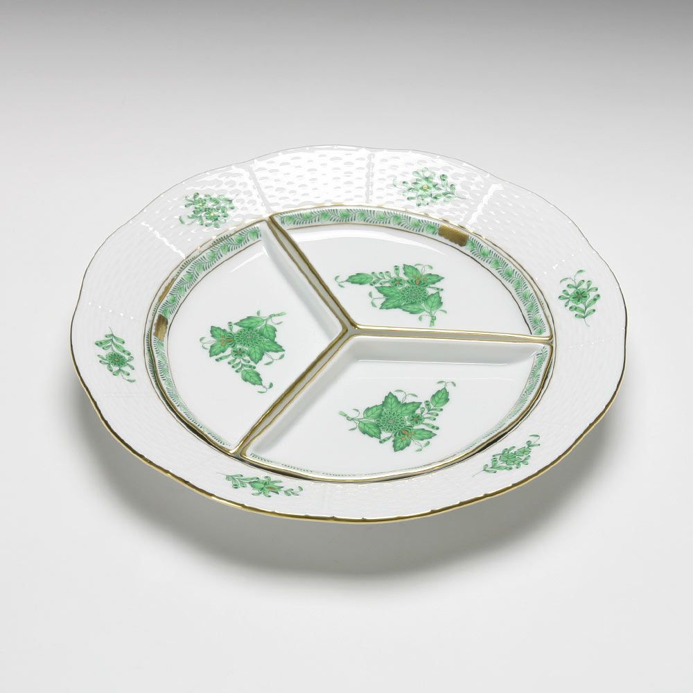 ヘレンド (HEREND) アポニーグリーン 00503-0-00 スーププレート 25cm