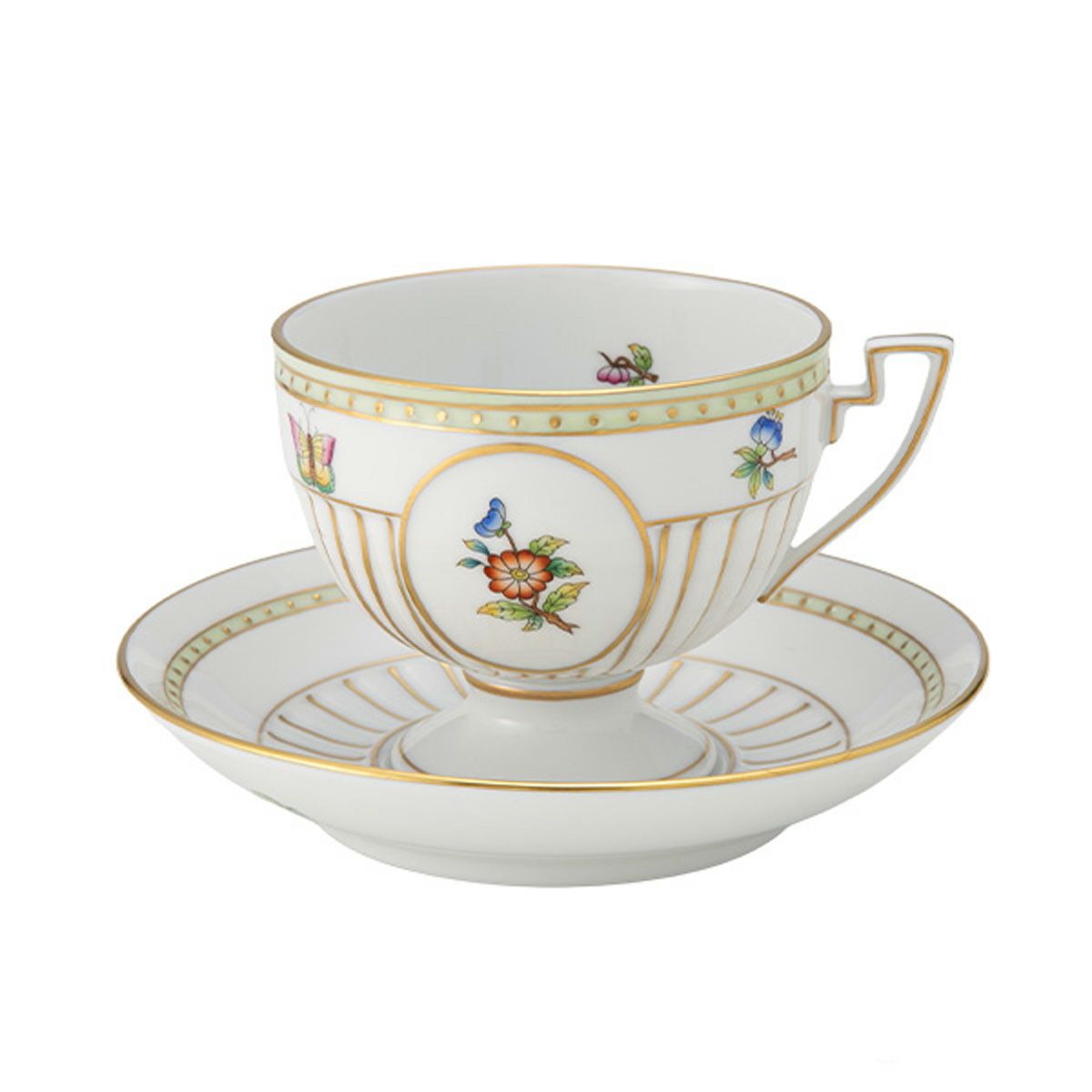 ヘレンド (HEREND) アポニーフラワー 04307-0-00 モカカップ＆ソーサー