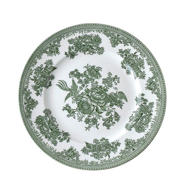Green Asiatic Pheasants Plate 約22.5センチ4枚 Green Asiatic