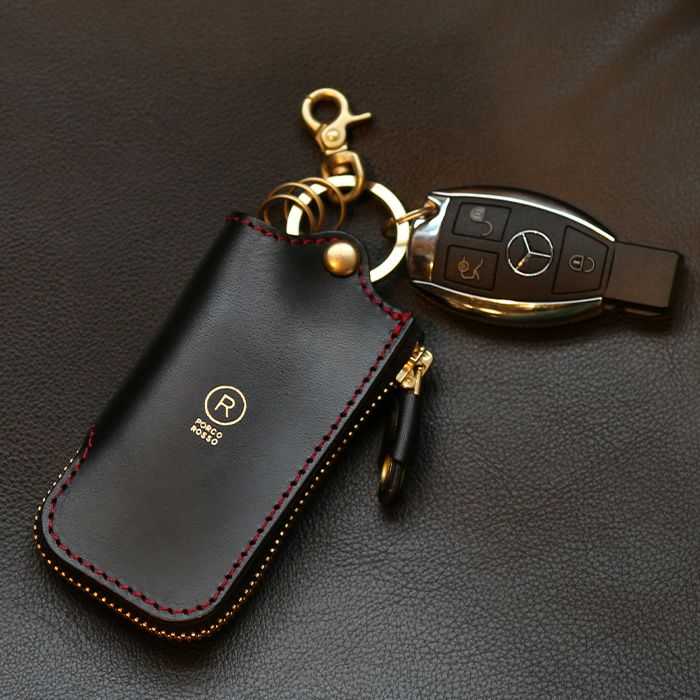 レザーZIPキーケース｜革鞄・革小物のPORCO ROSSO（ポルコロッソ）