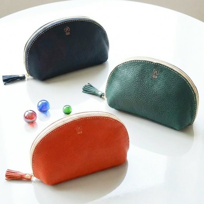 アリゾナレザー／ラウンドポーチ [sokunou] ｜革鞄・革小物のPORCO