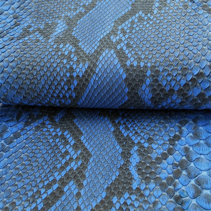 ヘビ革/青（碧・blue・海色・空色）の革素材を販売 – レザーマニア東京通販