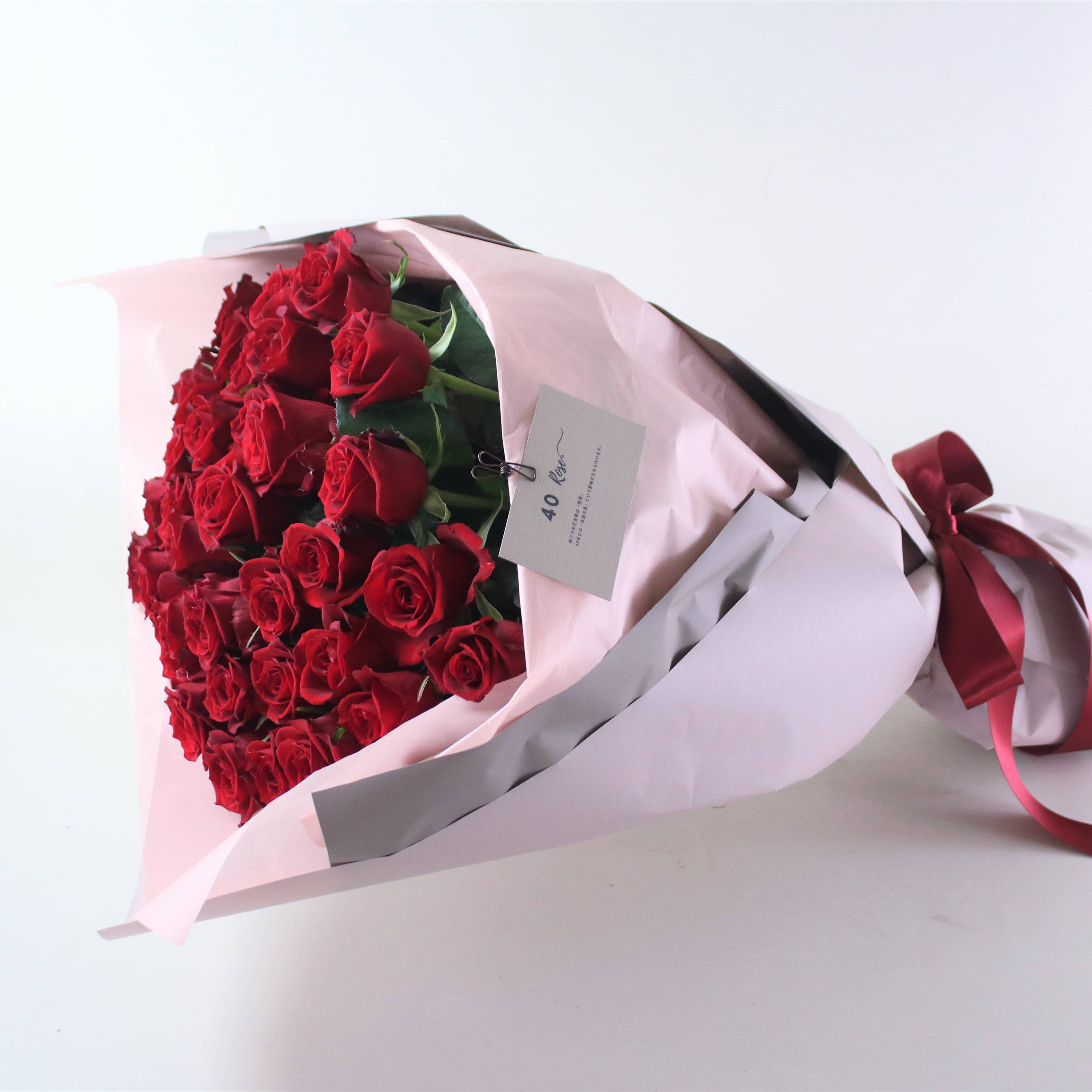 40本の赤バラプロポーズ・もらって嬉しい
