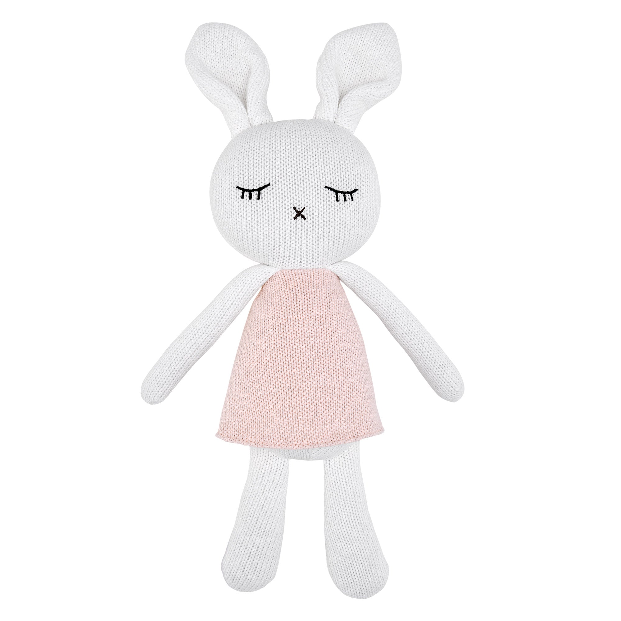 Levtex Baby Mills Waffle Pink Bunny Plush - Polyester – Levtex Home