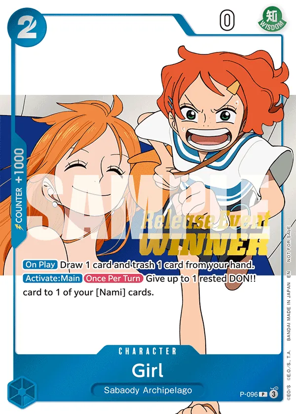 Girl (P-096) • Prize Cards – Limitless One Piece