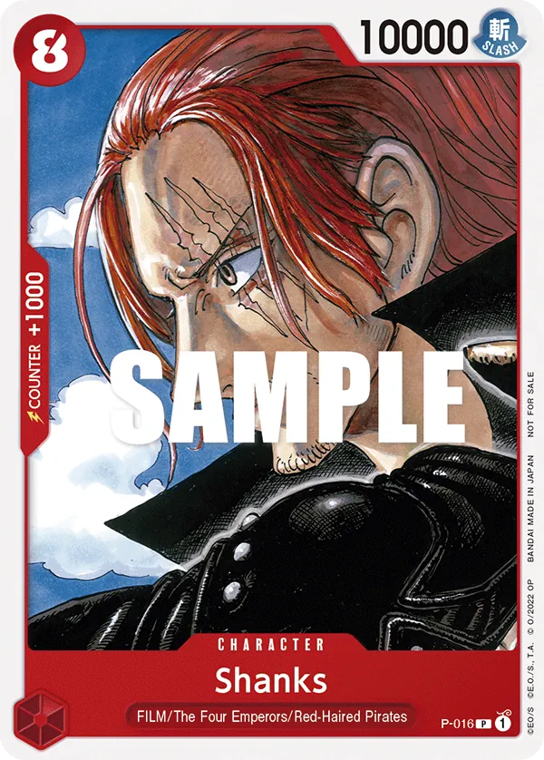 Shanks (P-016) • FILM RED Promotion Card Set – Limitless One Piece