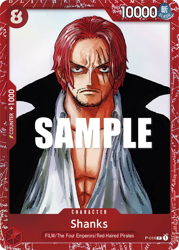 Shanks (P-016) • Premium Card Collection -FILM RED Edition