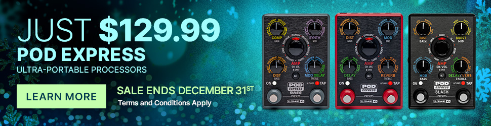 Line 6 | POD Express | Ultra-Portable Amp and Effects Processor