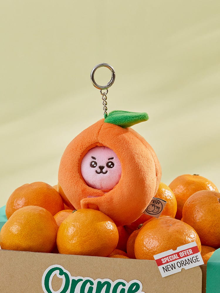 BT21 COOKY BABY PLUSH KEYRING ORANGE PARTY – LINE FRIENDS SQUARE