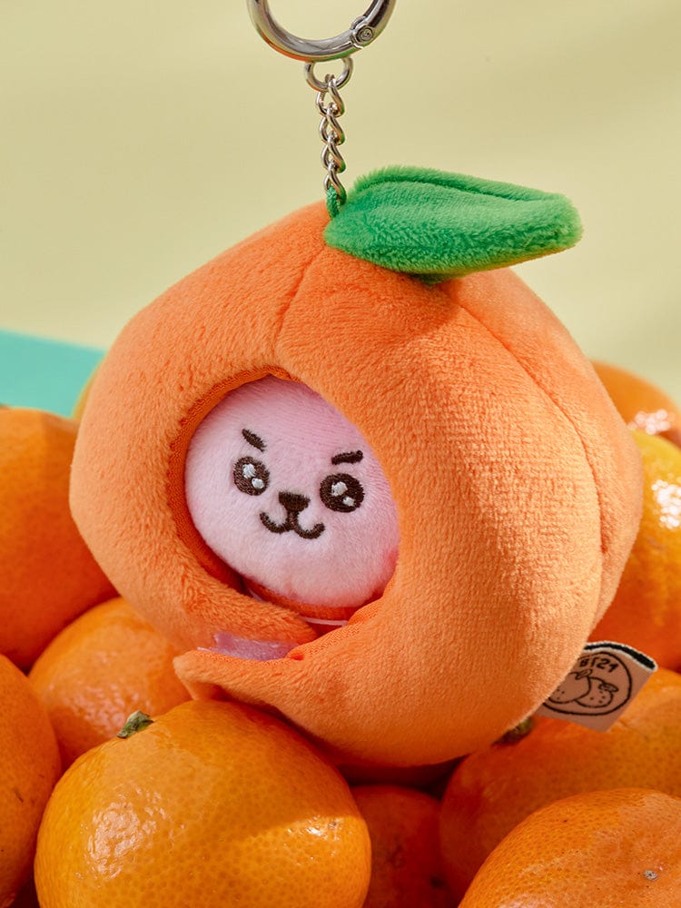 BT21 COOKY BABY PLUSH KEYRING ORANGE PARTY – LINE FRIENDS SQUARE