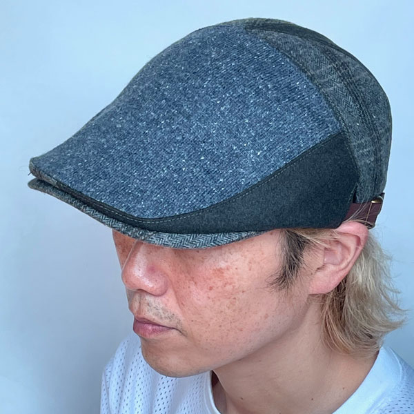 ゲーム7 パッチワーク ハンチング 秋 冬 メンズ レディース 帽子