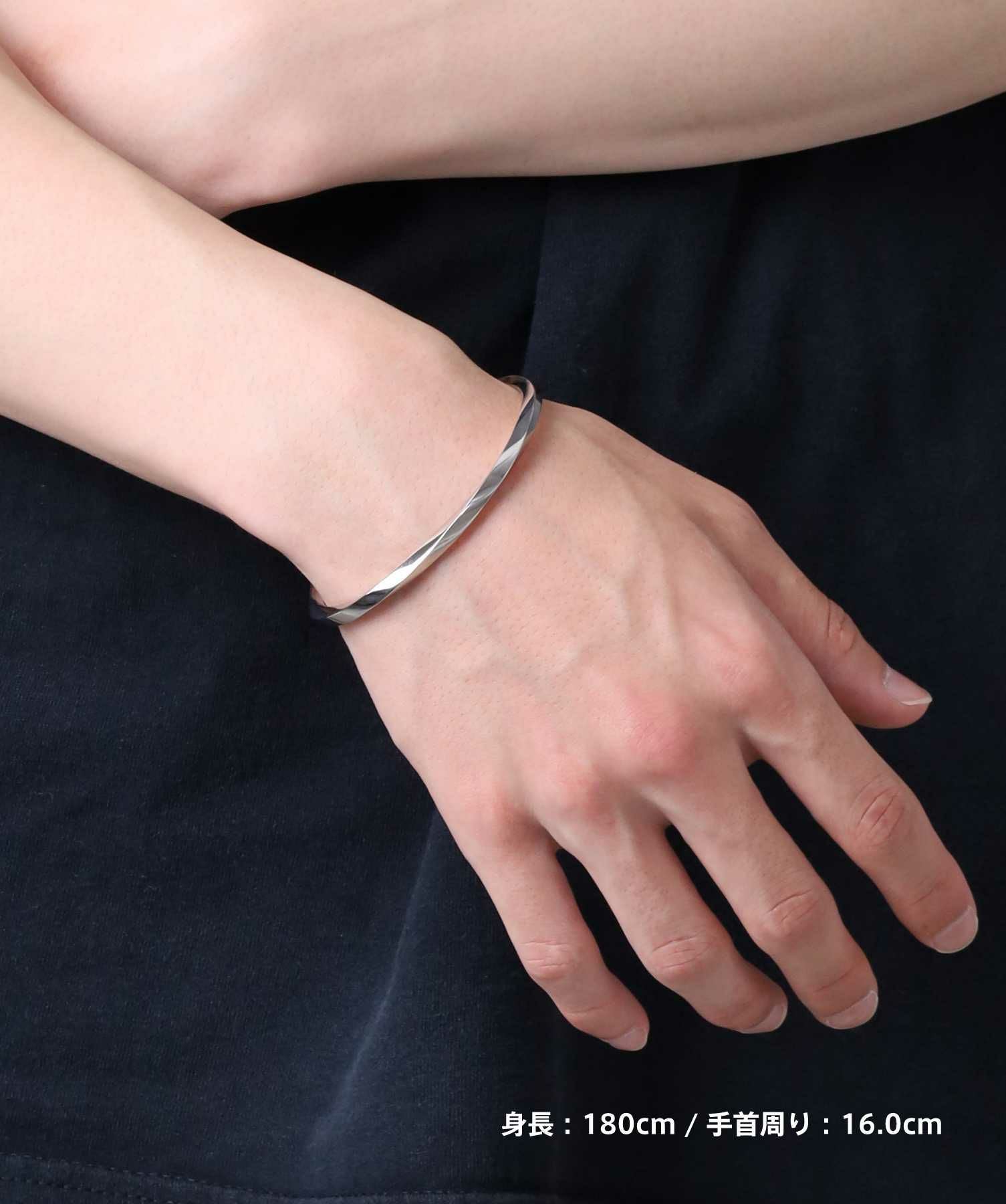 限定展開】“LH-1”ツイストエッジバングル/サージカルステンレス（金属