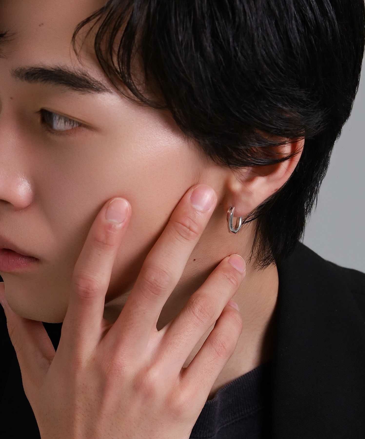 for Gift”クロッシングピアス/シティポップ“TYPE D”/シルバー925