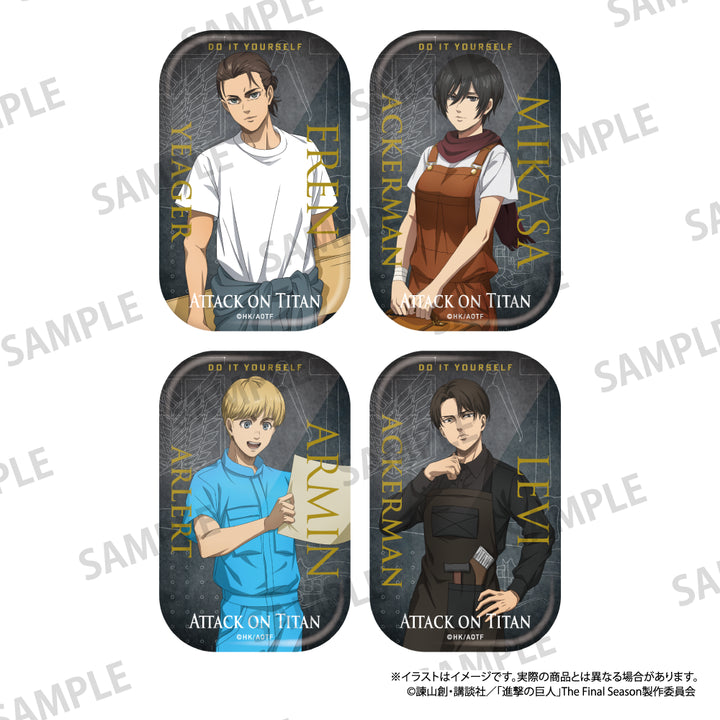 長方形缶バッジ リヴァイ・アッカーマン（DIY）｜進撃の巨人