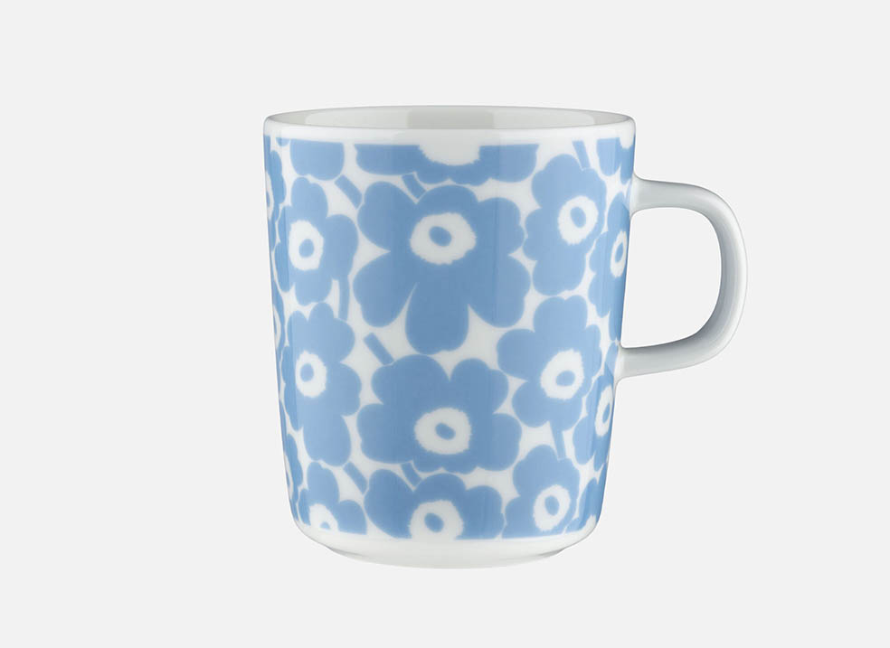 マリメッコからスカイブルーのUnikko登場！アジア限定マグ＆プレートが