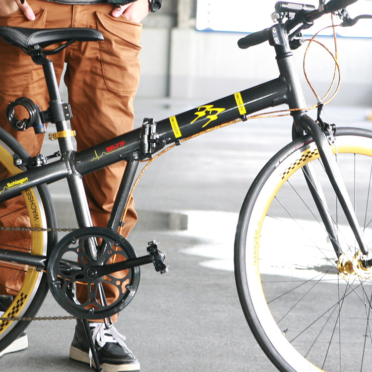 700Cアルミ折りたたみ クロスバイク7段変速 Schlagen BR-77F | WACHSEN