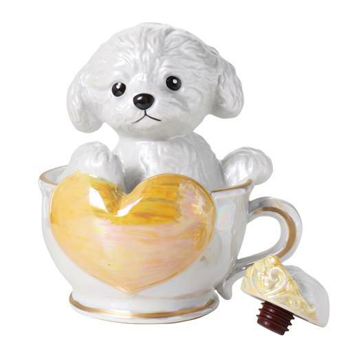 送料無料 正規品 ブランデー 箱付き ティーカッププードル デキャンタ