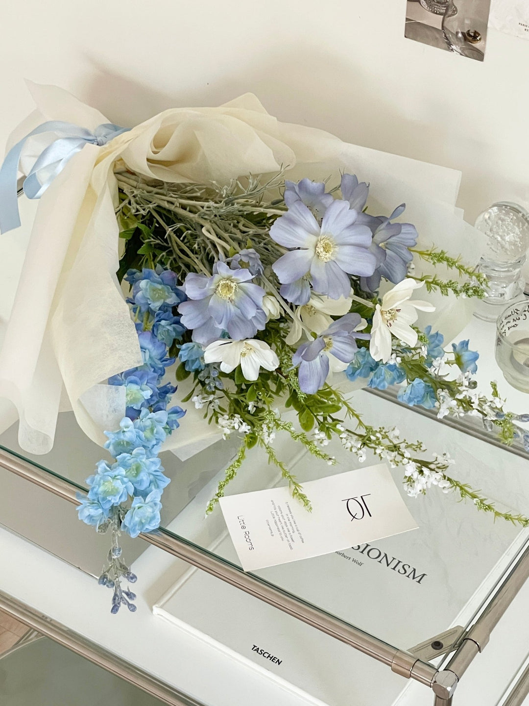 枯れないブーケ 6colors｜blue おしゃれ かわいい 青 水色 造花 ギフト