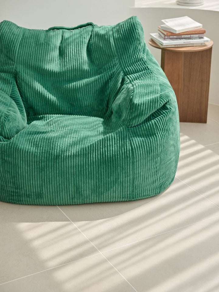 LOOSY 1人掛けビーズソファ 付替カバー Green｜1人用ソファ おしゃれ