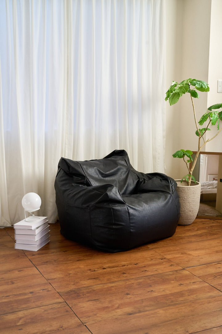 LOOSY 1人掛けビーズソファ Matte Black｜1人用ソファ おしゃれ