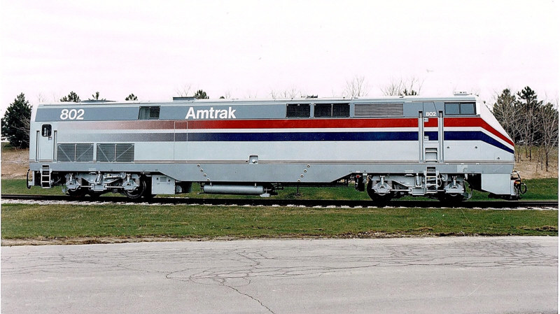 Amtrak 802 (GE P40DC) - 1993 | GE Builders Photo GENERAL: Am… | Flickr