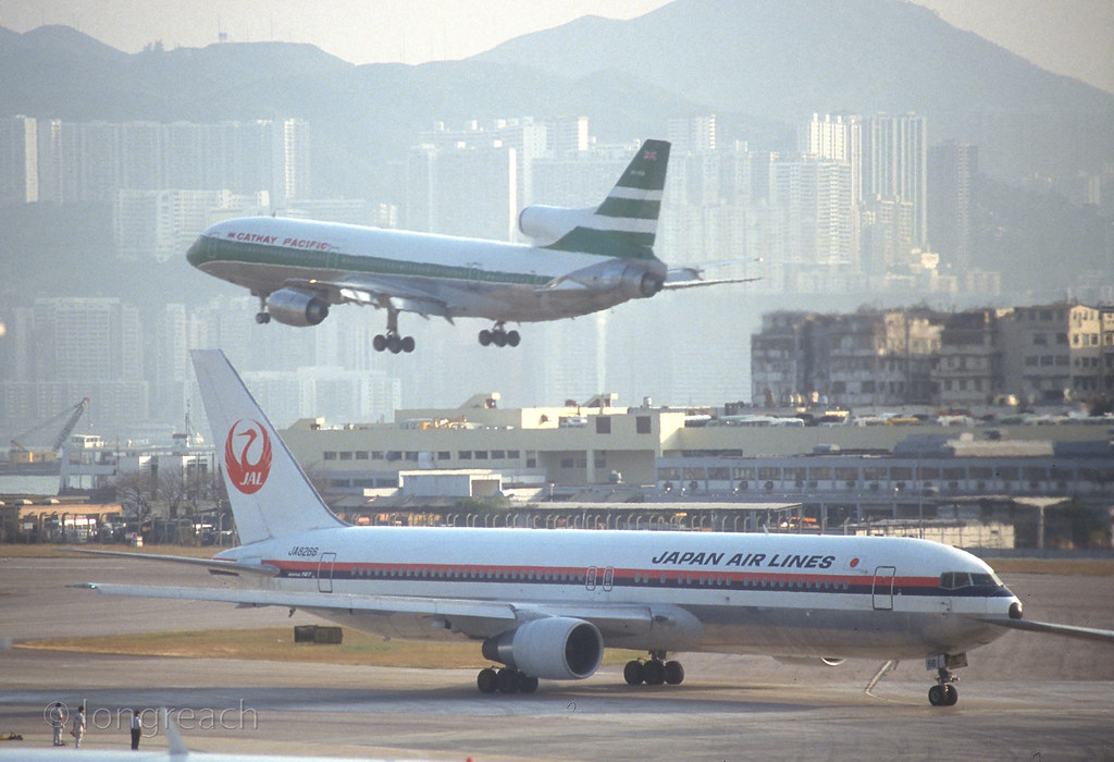 Japan Air Lines B767 'JA8266' | Album : 767 / Kai Tak JAL B7… | Flickr