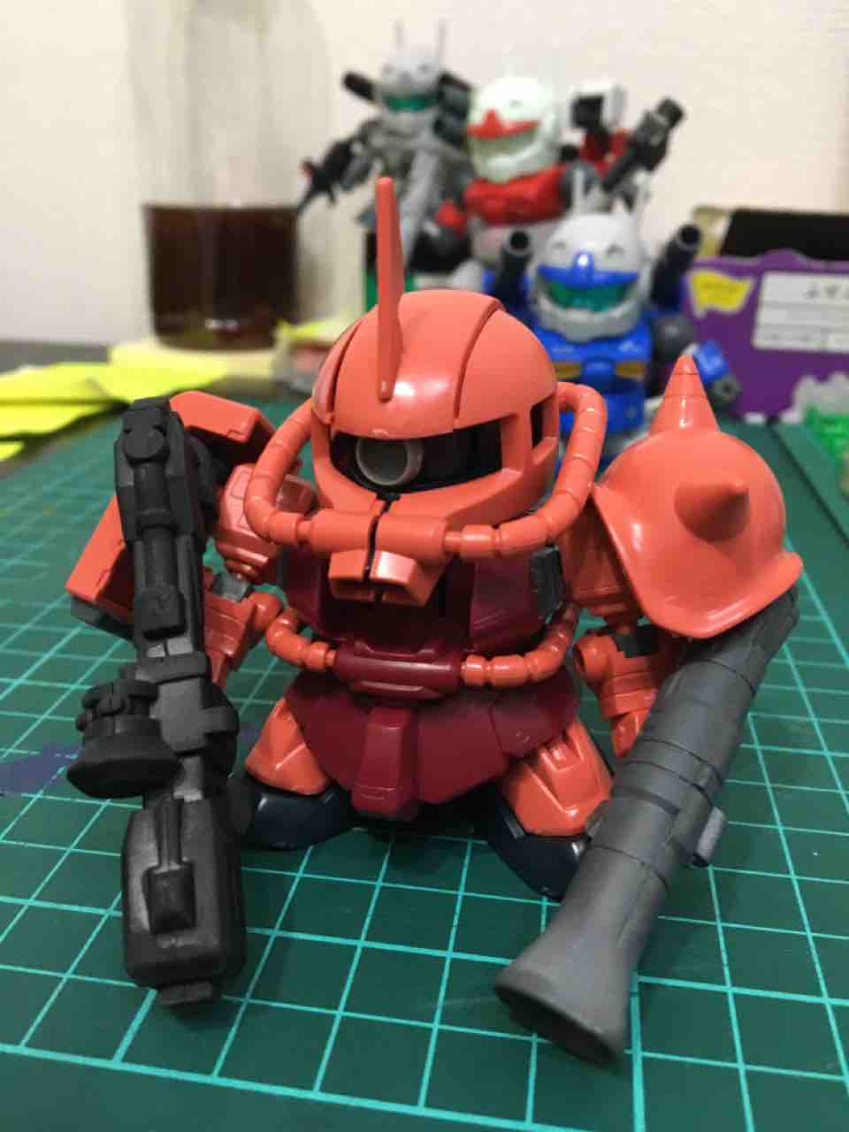 ミニ四駆ブログ ガンダムブログ BB戦士シャア専用ザク2 CS 脚延長化