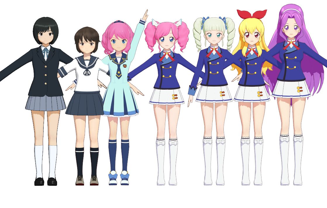 アイカツ！MMDモデル「87天羽まどか」登場（とらはぜ）ピンクは誠実