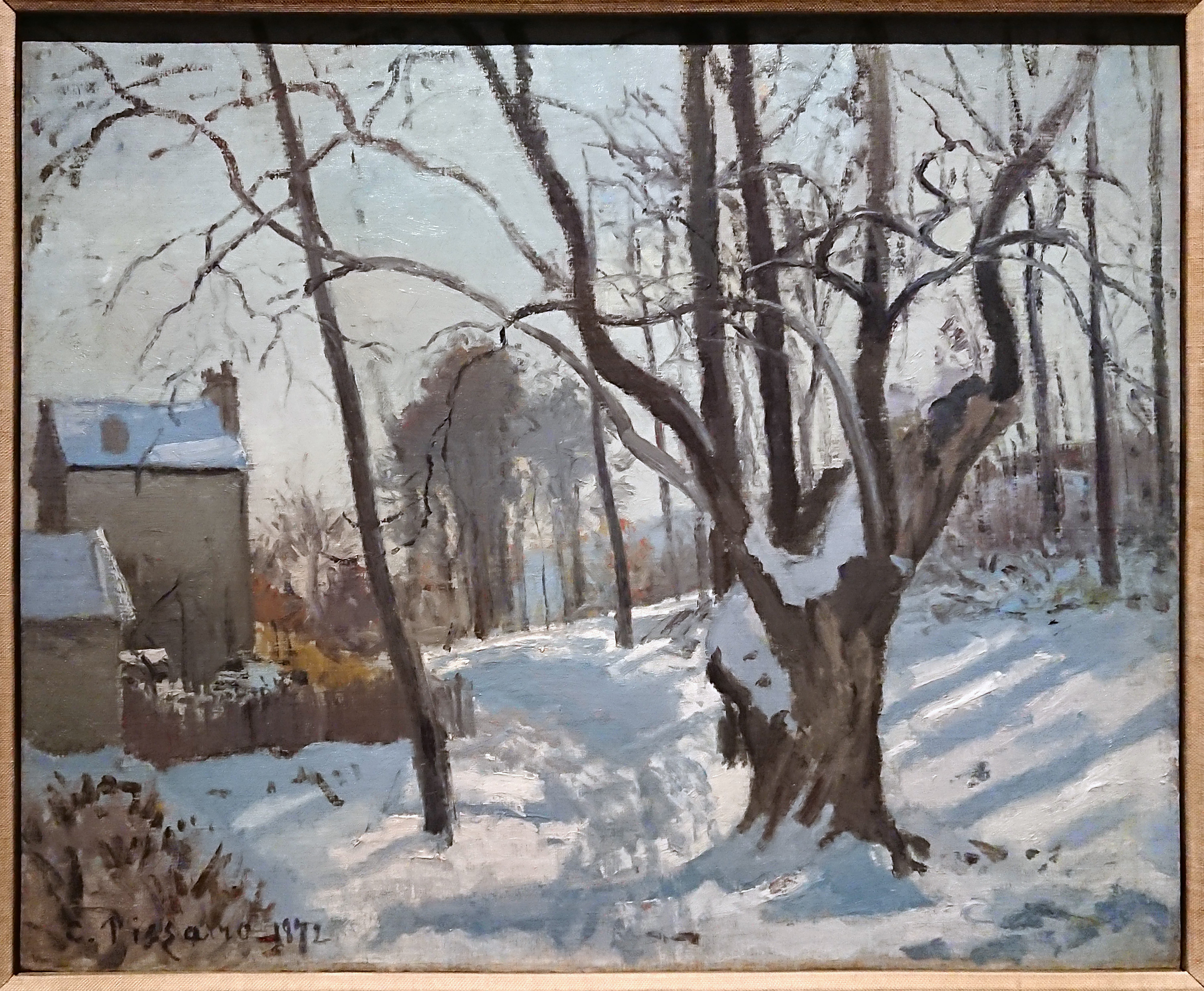 カミーユ・ピサロ： ルーヴシエンヌの雪景色｜自然と人のダイアローグ