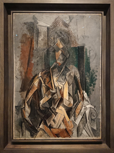 ピカソ： 肘掛け椅子に座る女性｜キュビスム展－美の革命｜4.ブラック