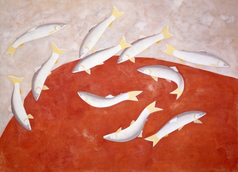 福田平八郎： 鮎｜福田平八郎×琳派 : クラシック音楽とアート