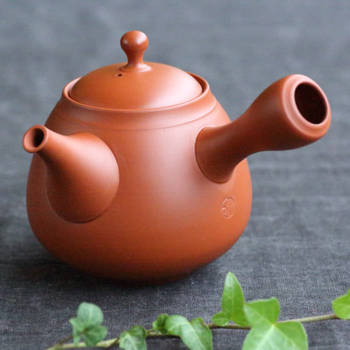 吉川雪堂 常滑焼 朱泥急須310ml 緑茶 煎茶急須 木箱入り : 茶器chaki