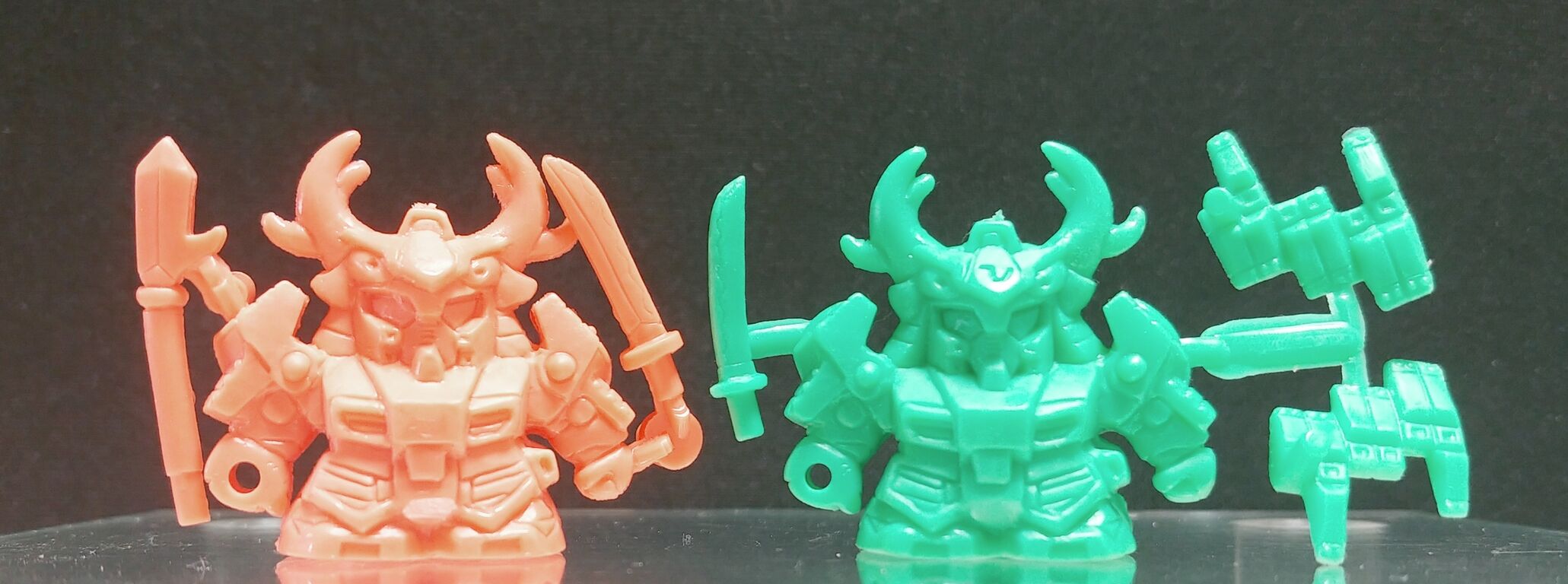 戦国伝 パーツの見分け方 武者ニューガンダム 武者飛竜 ファンネル SD