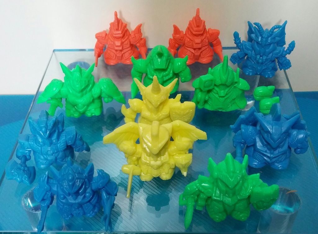 ガン消し SDガンダム外伝Ⅳ 光の騎士 ガシャポン リスト レアカラー