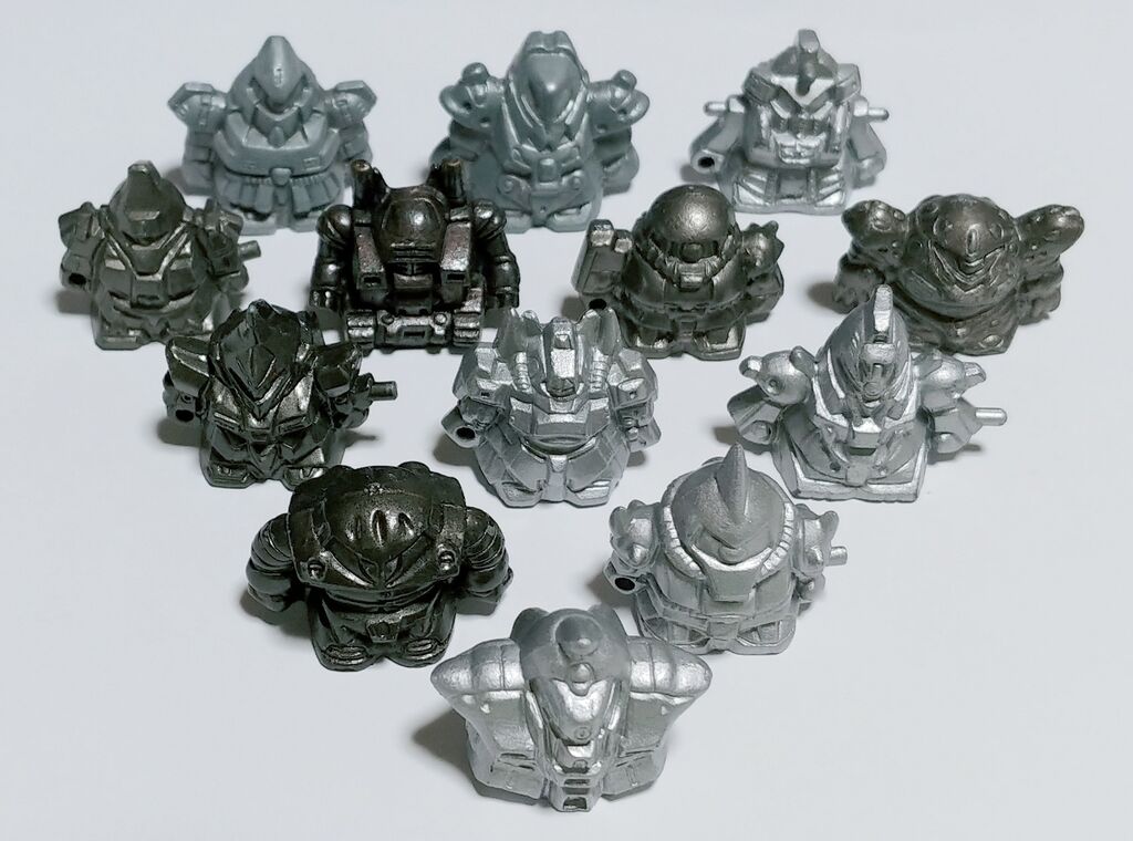 日記 SDガンダムのダイキャストフィギュアを整理してみた。ガン消し