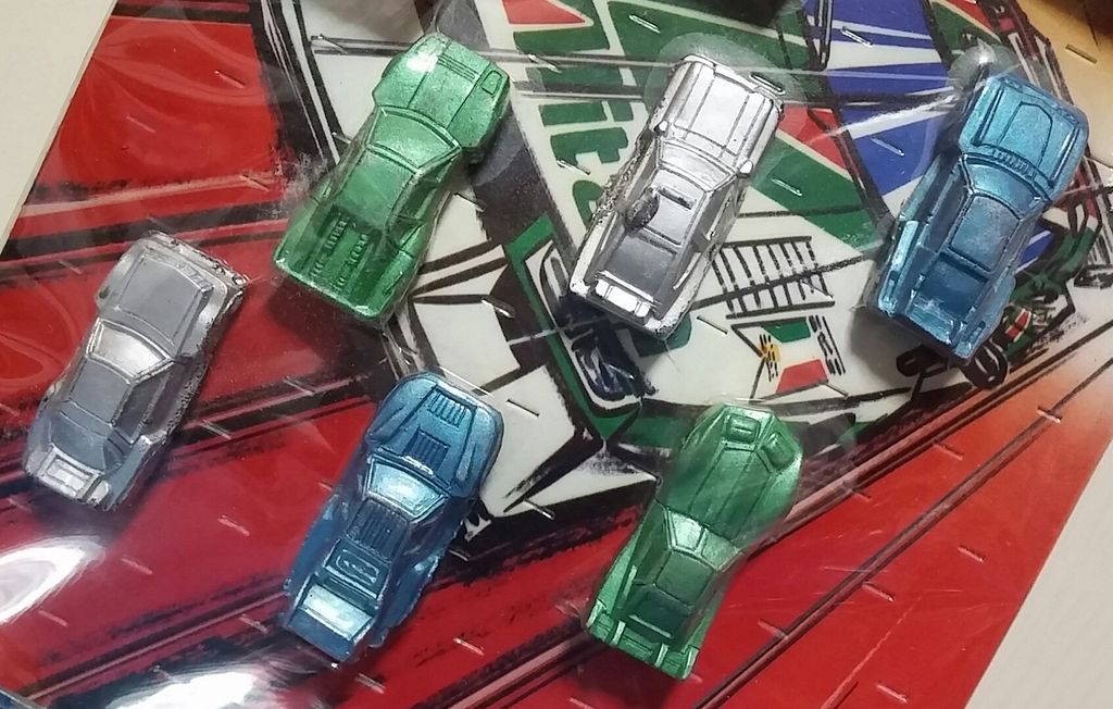 昔のガチャガチャ台紙 マグネットスーパーカー マグモ エレキ スー消し